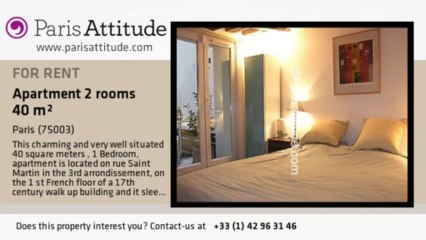 1 Bedroom Apartment for rent - Centre George Pompidou, Paris - Ref. 6875