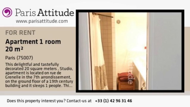 Studio Apartment for rent - Musée d'Orsay, Paris - Ref. 7971