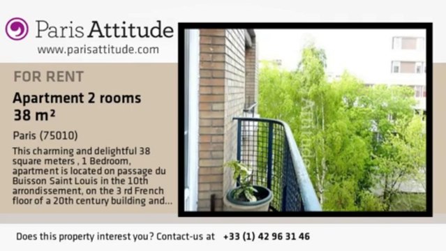 1 Bedroom Apartment for rent - Belleville, Paris - Ref. 8364
