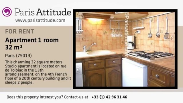 Studio Apartment for rent - Tolbiac, Paris - Ref. 4808