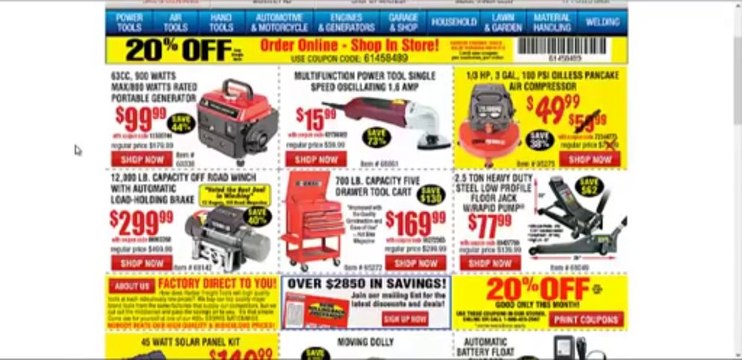 Harbor Freight Tools Coupons Codes | PromoCodesForYou