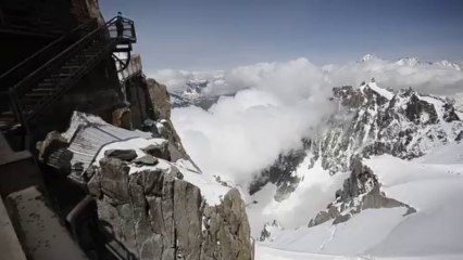 Aiguille du Midi, vers le refuge Cosmique