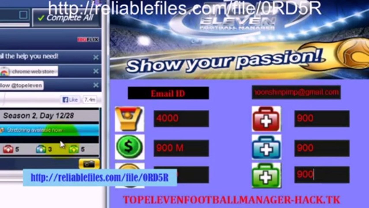 New Top 11 hack updated september 2013