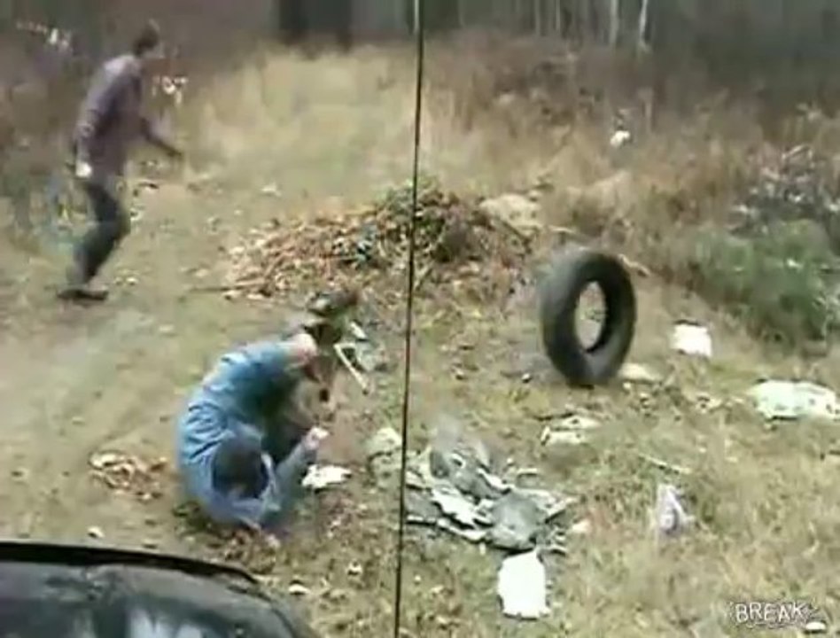 Awful Nutshot Prank With Shove