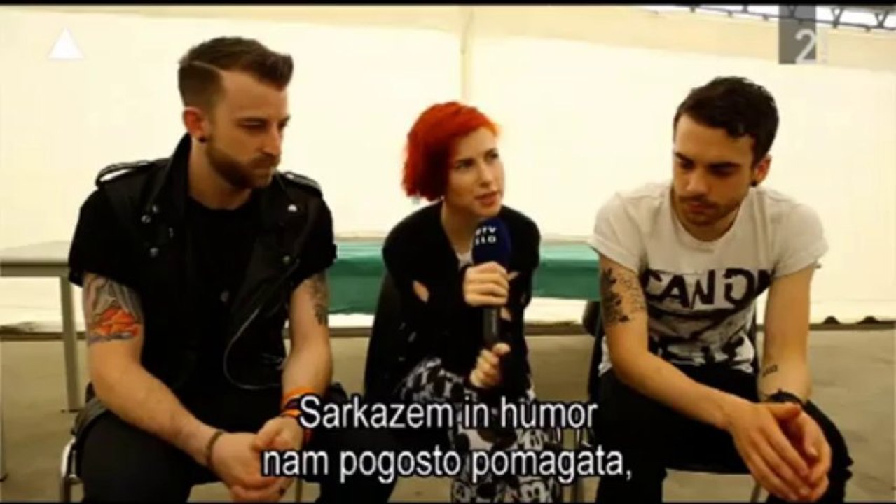 Paramore Interview with Slovenian TV