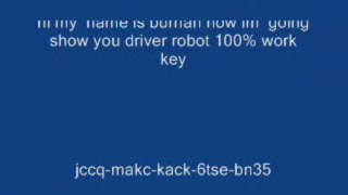 100% work key of driver robot