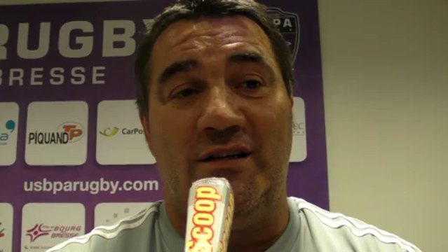 Rugby Pro D2 - Franck Maréchal réagit après USB - Dax