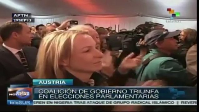 Coalición de gobierno gana parlamentarias en Austria