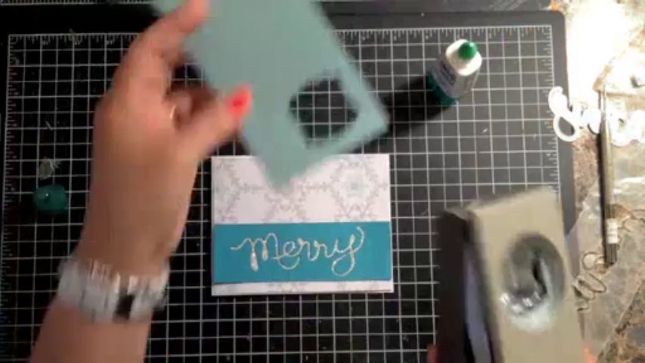 Stampin' Up! Video Tutorial- Holiday Card with Expressions Thinlits