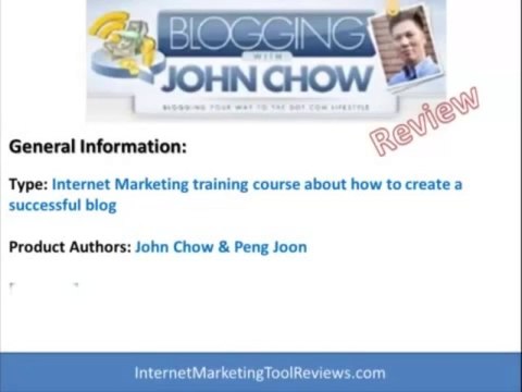 Blogging With John Chow Watch this Blogging With John Chow Review