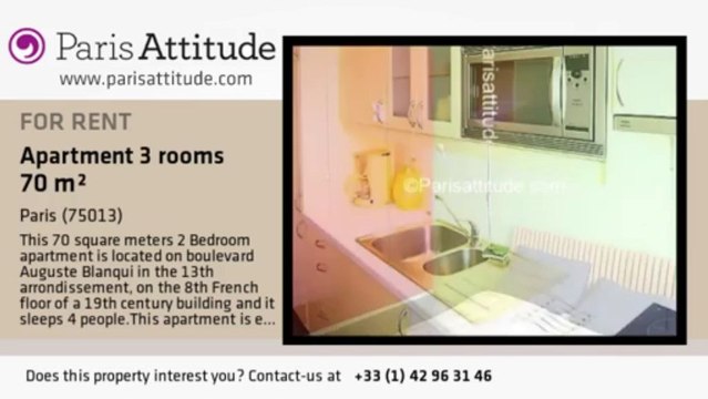 2 Bedroom Apartment for rent - Les Gobelins, Paris - Ref. 3339