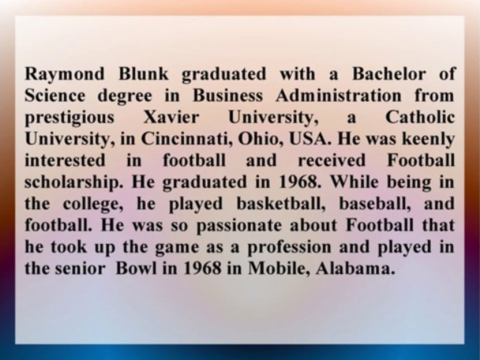 Raymond Blunk