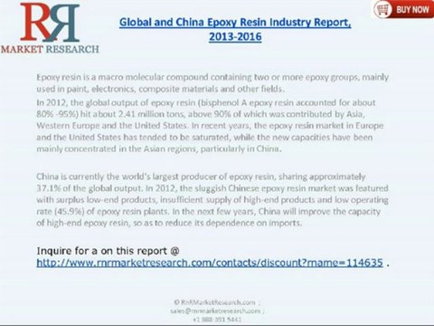 RnRMR: Global and China Epoxy Resin Industry