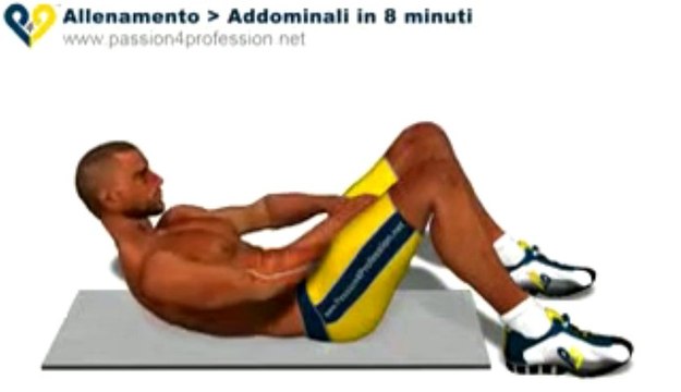 Allenamento per addominali perfetti in poco tempo