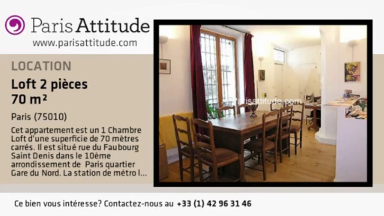 Loft 1 Chambre à louer - Gare de l'Est/Gare du Nord, Paris - Ref. 2185