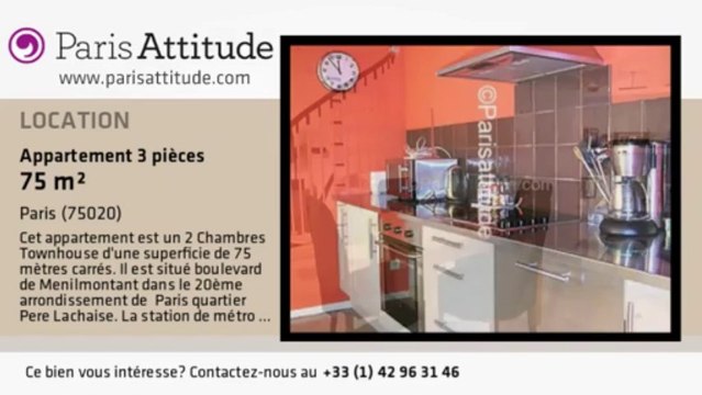 Maison de Ville 2 Chambres à louer - Père Lachaise, Paris - Ref. 2916