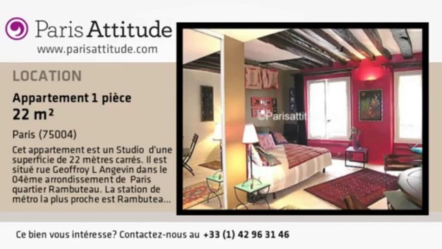 Appartement Studio à louer - Centre George Pompidou, Paris - Ref. 4516