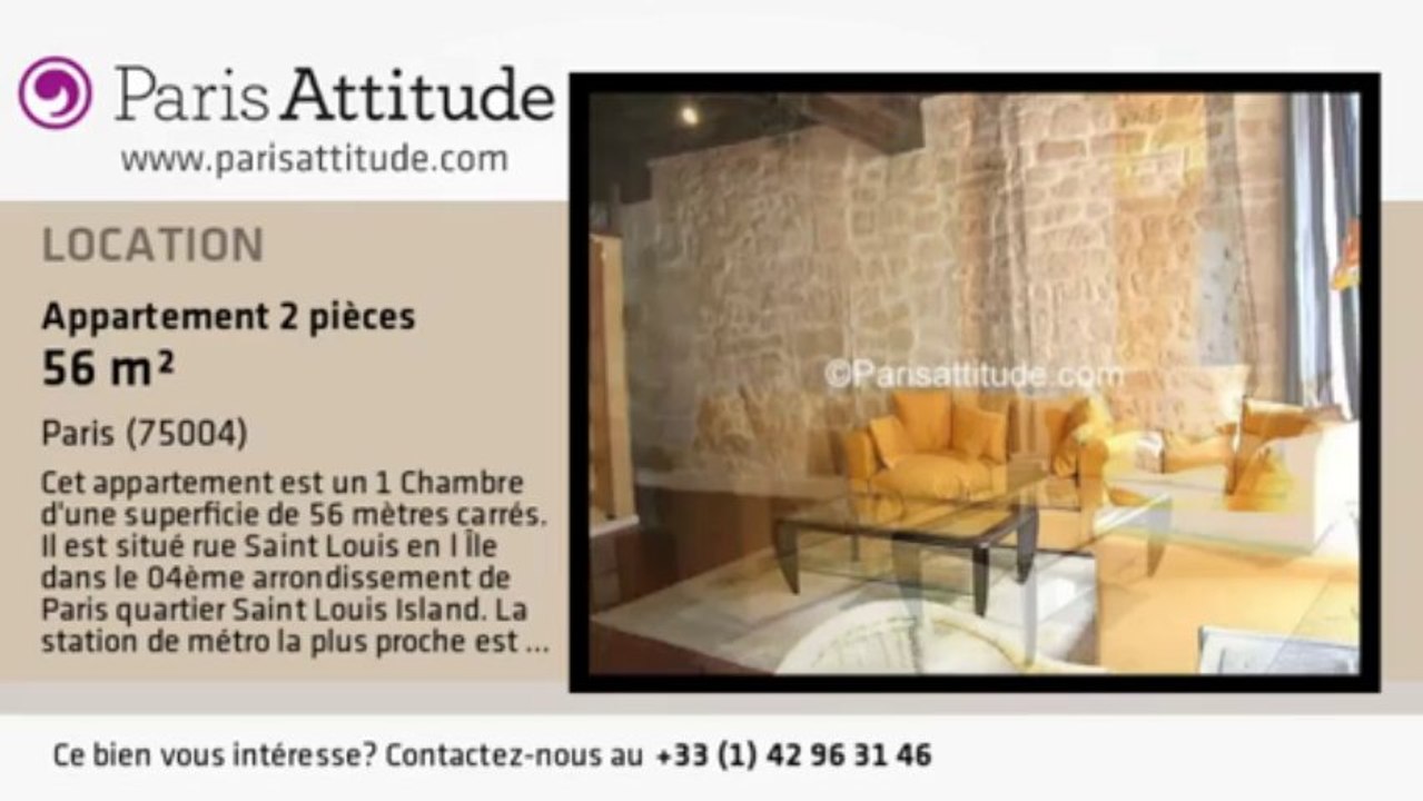 Appartement 1 Chambre à louer - Ile St Louis, Paris - Ref. 406