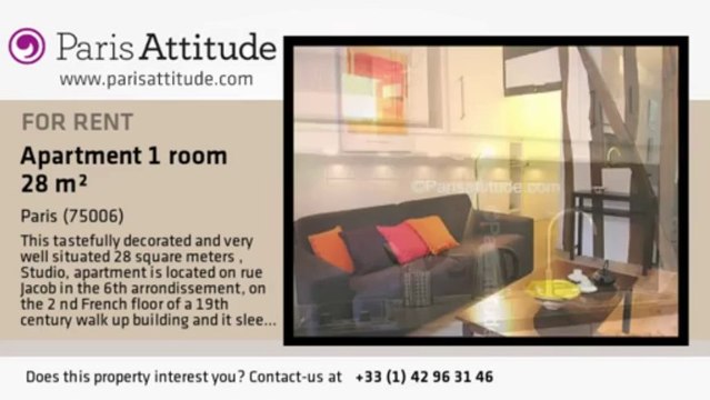 Studio Apartment for rent - St Germain, Paris - Ref. 7751