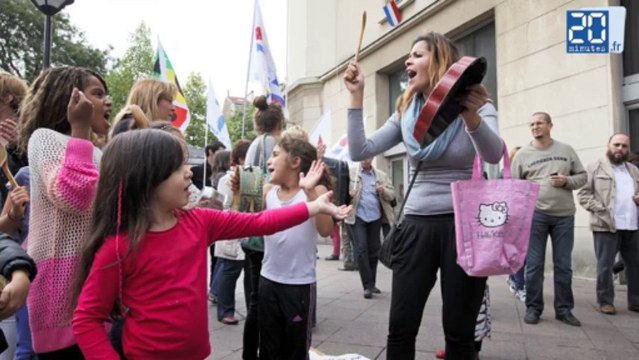 Réforme des rythmes scolaires: Manifestation à Aubervilliers