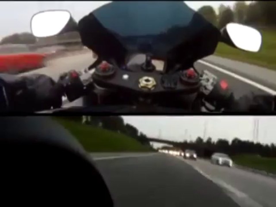 Sıkışık trafikte 360 km hız yaptı!