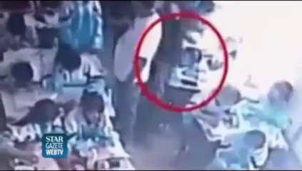 Sınıfta kan donduran görüntüler   18