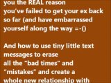 Text Your Ex Back - Get your ex back with TEXT messages?