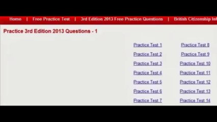 Life in the UK Test - Free 3rd Edition 2013 Practice Questions