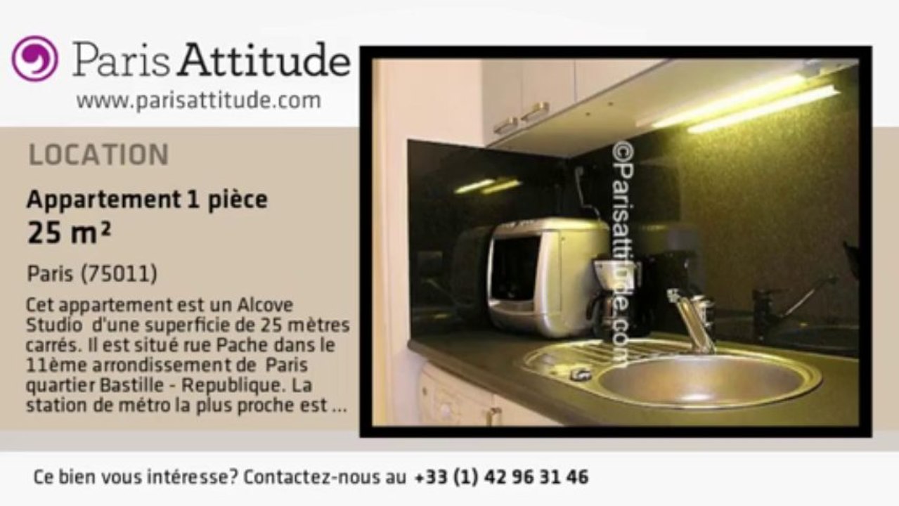 Appartement Alcove Studio à louer - Voltaire, Paris - Ref. 3081