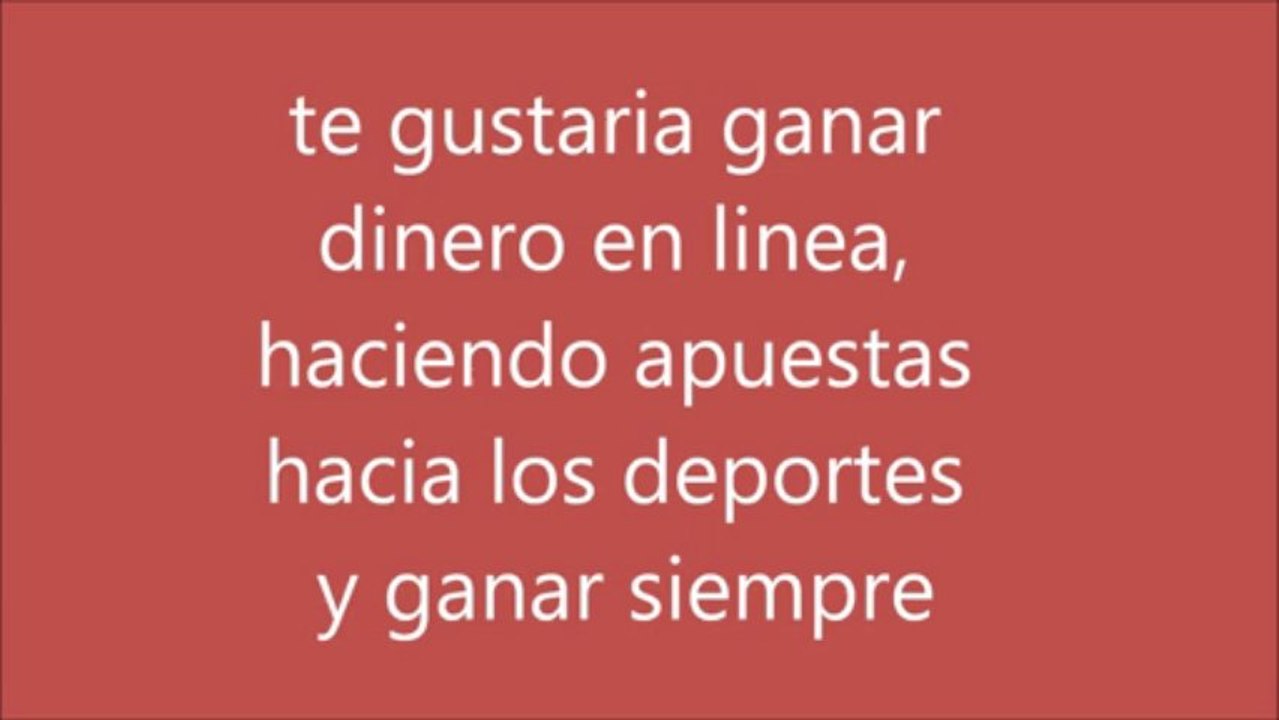 SISTEMA DE APUESTAS EN LINEA GANA DINERO CON LOS DEPORTES
