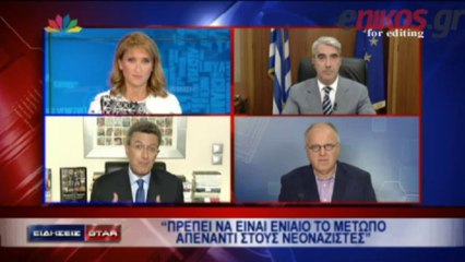 Ο κυβερνητικός εκπρόσωπος, Σίμος Κεδίκογλου, στο κεντρικό δε