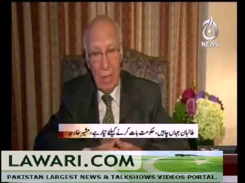 Pakistani Taliban don’t need office Sartaj Aziz