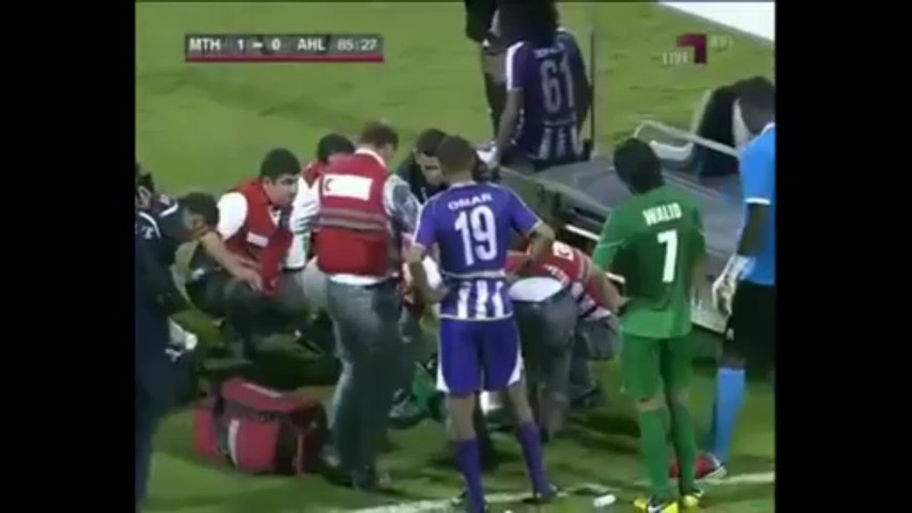 Horrible Injury  Double Break-  Al ahli Club Qatar
