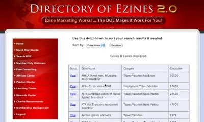 Directory of Ezines