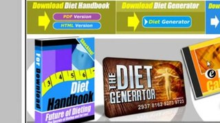 Fat Loss 4 Idiots Diet Generator - FREE LOOK