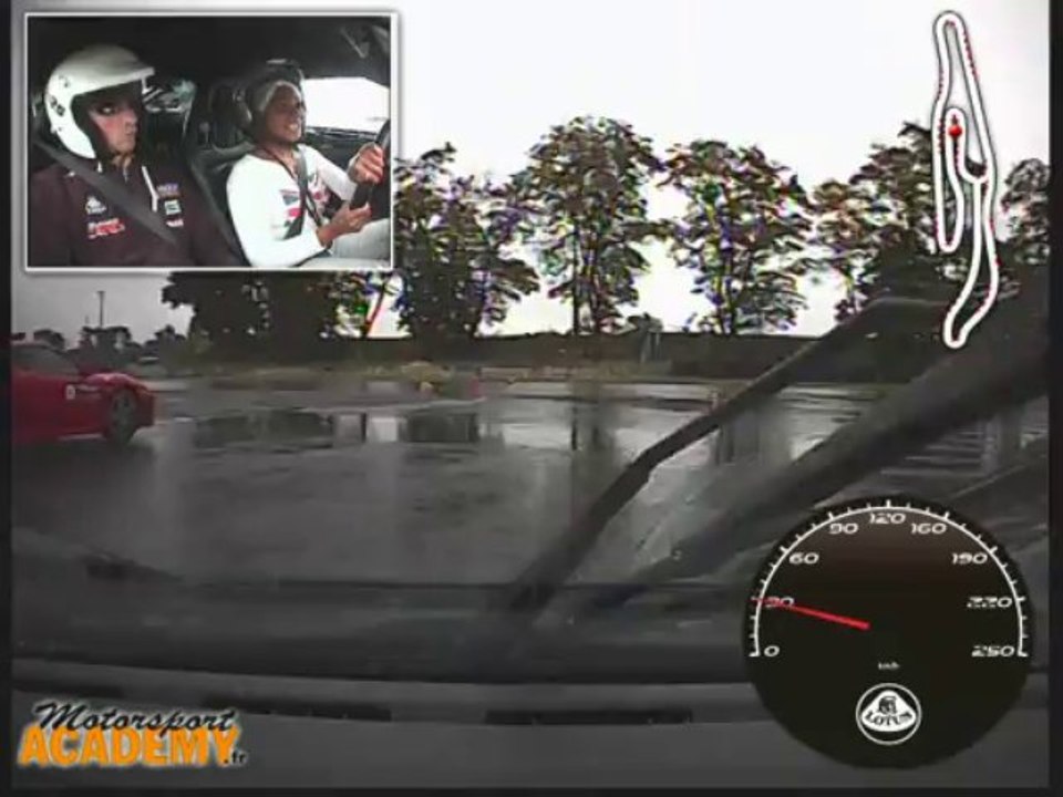 Stage Lotus Exige S V6 350ch - Le Mans Maison Blanche (piste détrempée)