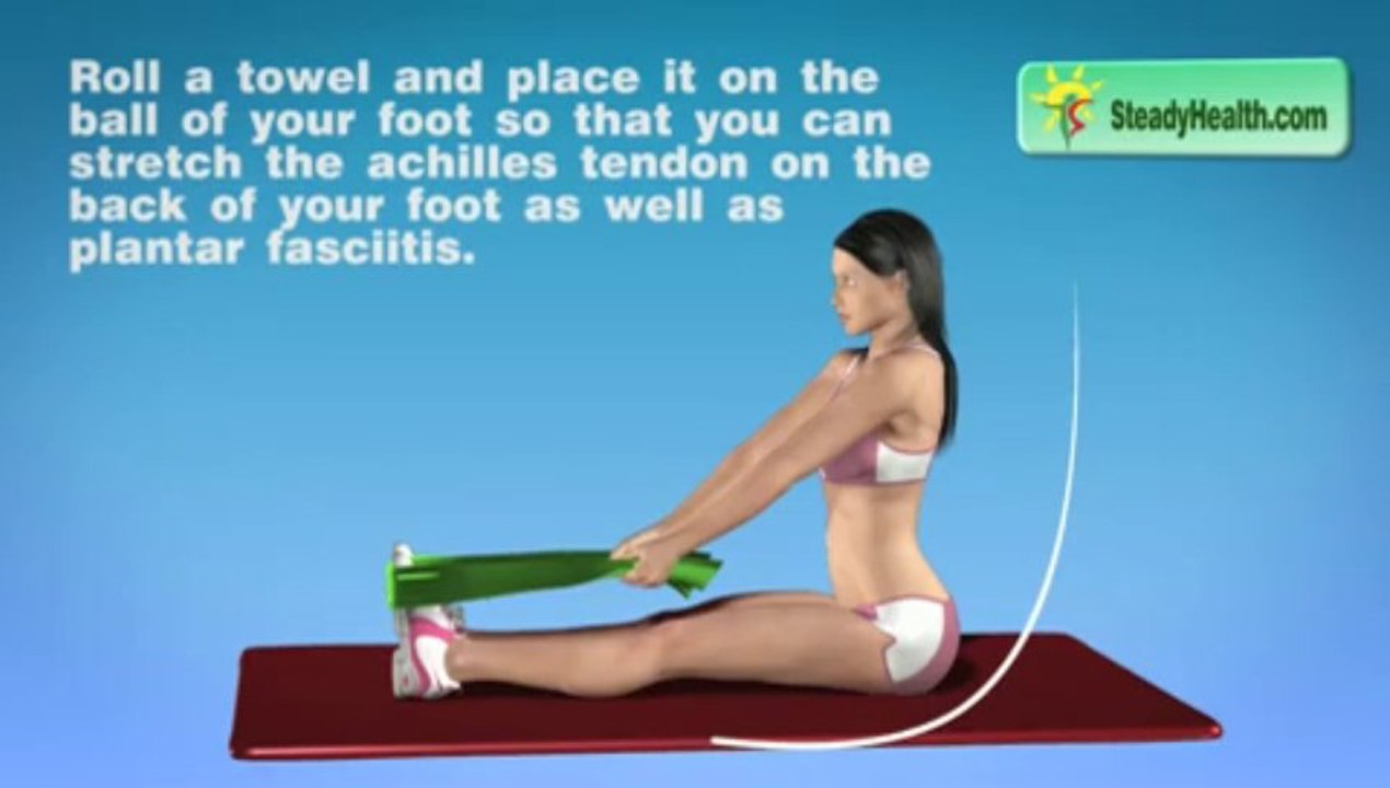 Heel Pain Exercise - Achilles Tendon and Plantar Fasciitis Stretch