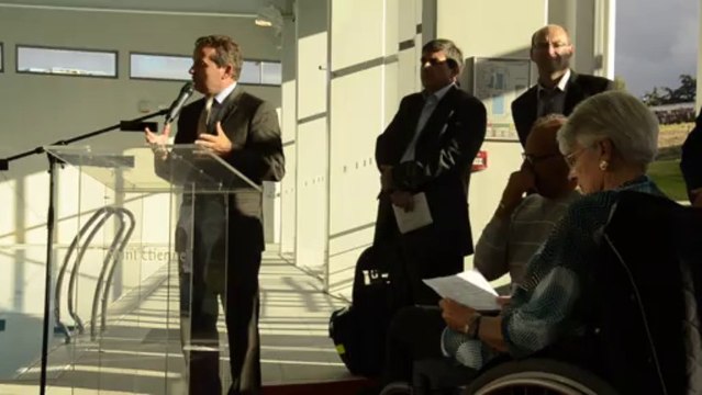 Piscine Yves Nayme à Saint-Etienne (42, France) : Discours inaugural de M. Maurice VINCENT (Sénateur-Maire de la Ville) (20 sept. 2013)