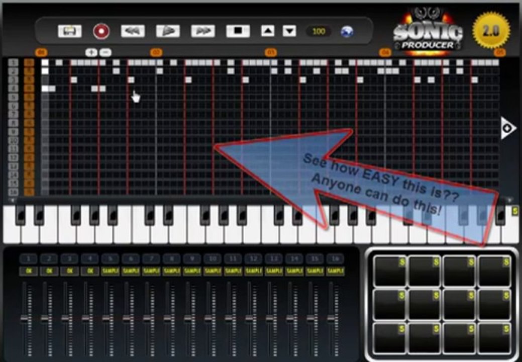 Music Lessons 2013 | Sonic Producer V20 Beat Maker | How To Making a Beat LIVE
