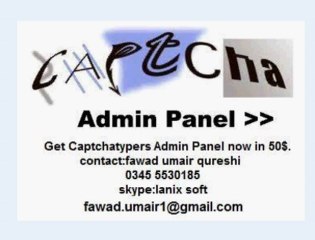 CaptchaTypers Admin Panel