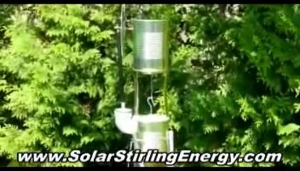 Solar Stirling Motor - Solar Stirling Generator - Solar Stirling Power- Solar Stirling Plant