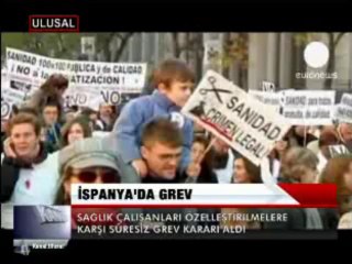 İSPANYA' DA GREV