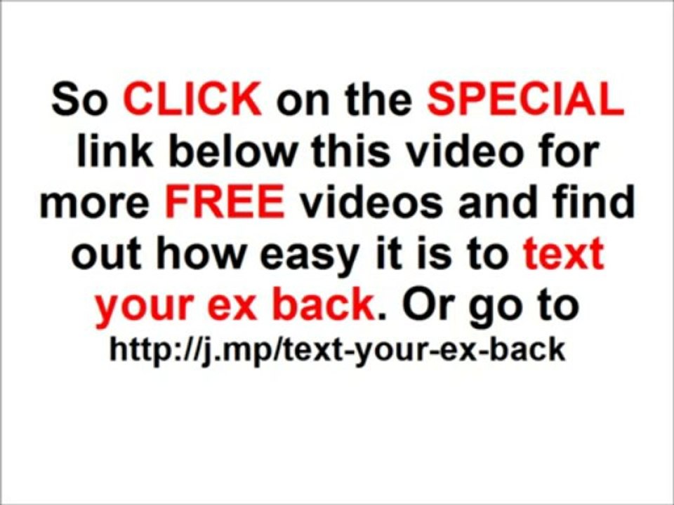 Text Your Ex Back - Learn The #1 Techniques To Text Your Ex Back