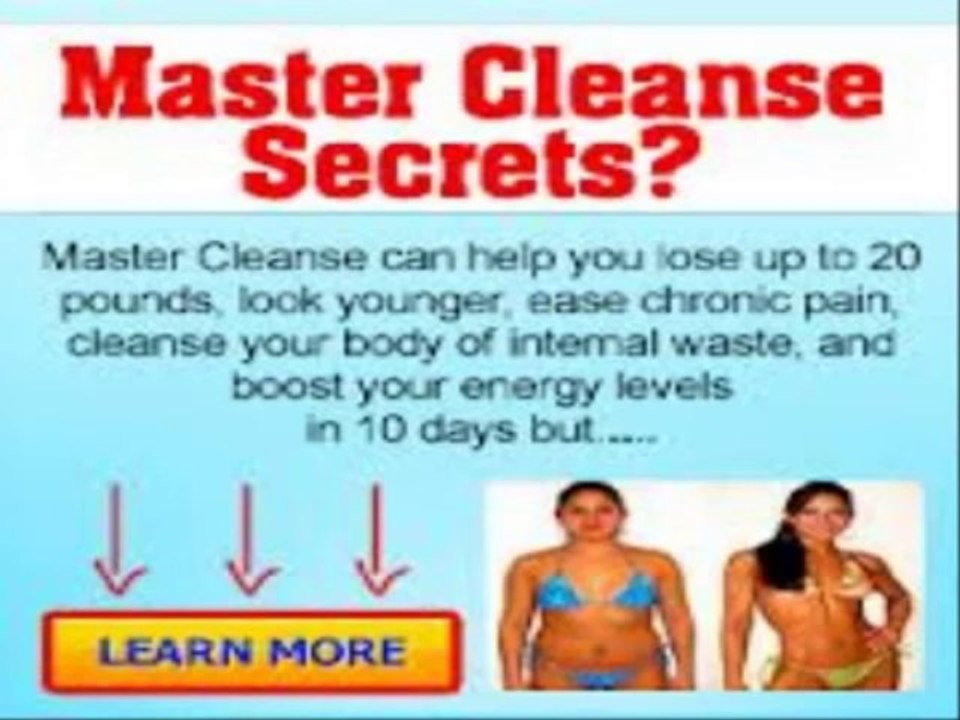 Master Cleanse Secrets 10 Day Diet Review - 100% Real & Honest
