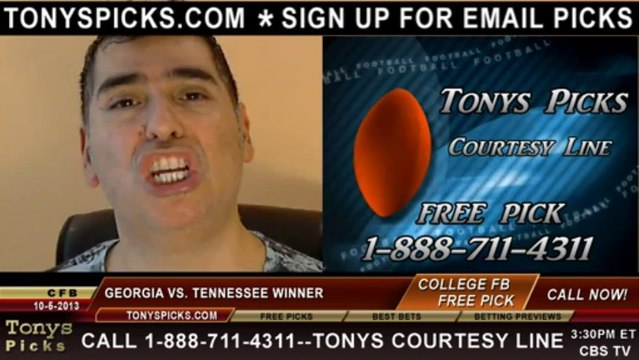 Tennessee Volunteers vs. Georgia Bulldogs Pick Prediction NCAA College Football Odds Preview 10-5-2013