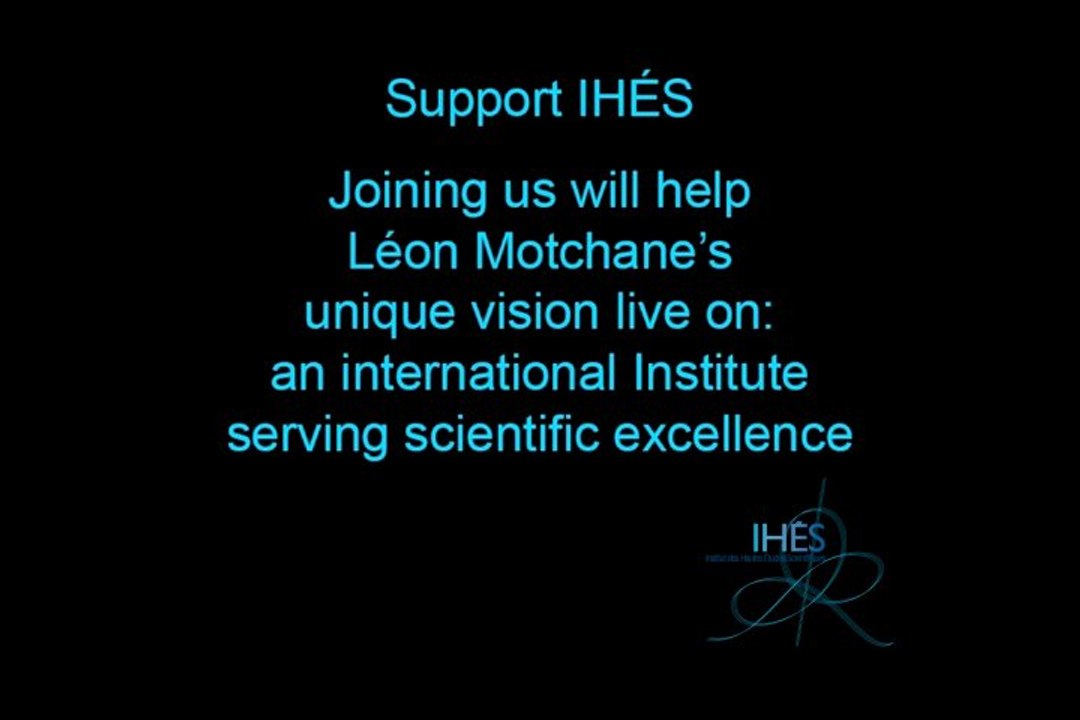 IHÉS an original vision for basic research and its funding