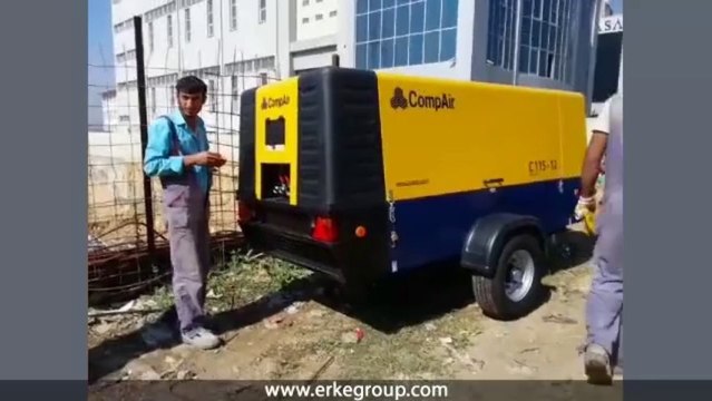 ERKE Kompresör, CompAir C115-12 Dizel Seyyar Kompresör - İstanbul Zemin