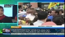 Oposición venezolana no presentó pruebas de fraude: Tibisay Lucena