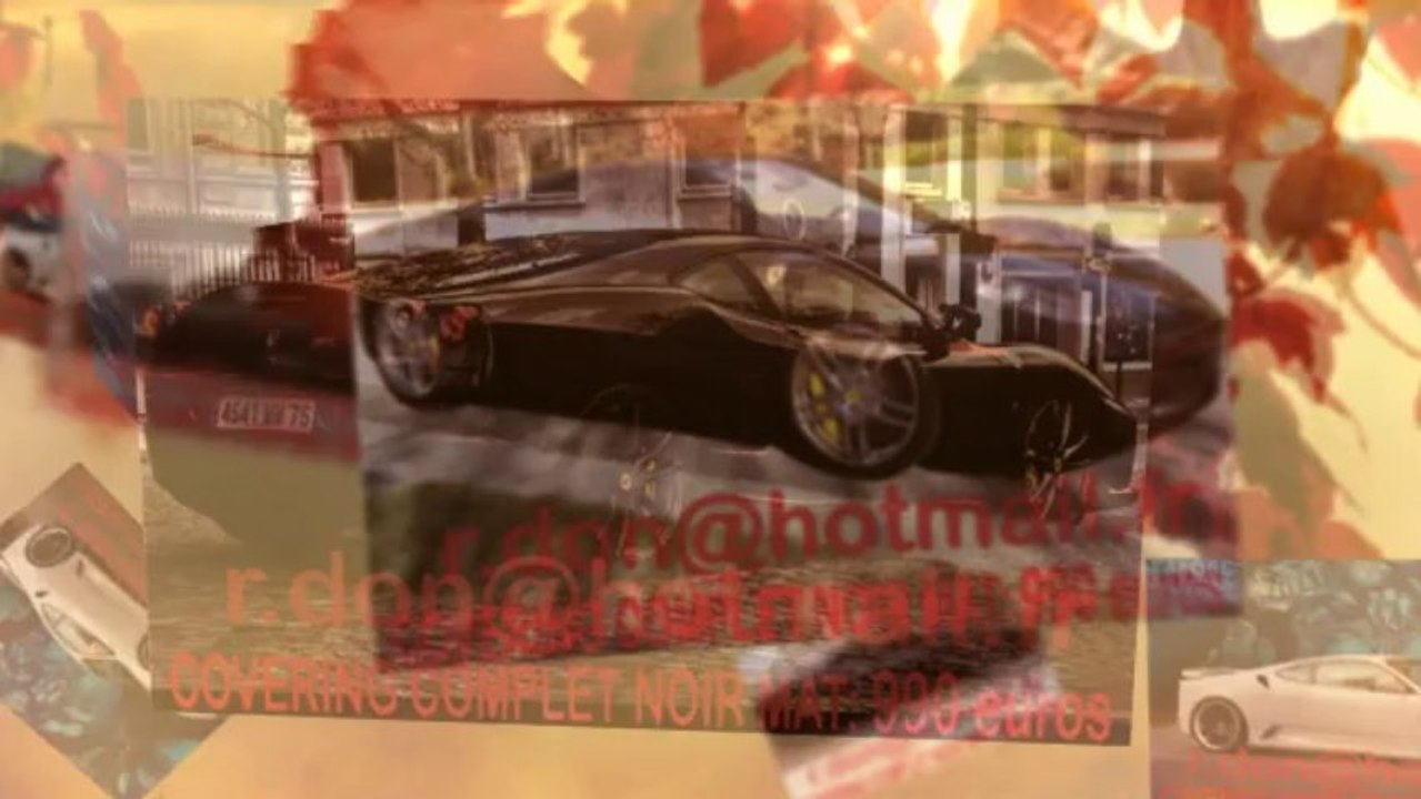 Ferrari covering blanc mat, gris mat, bleu mat, rouge mat,orange mat, noir mat