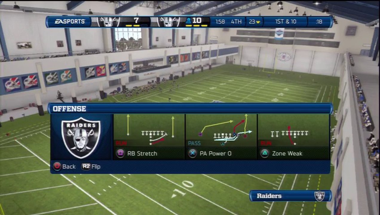 PS3 - Madden 13 - Oakland Raiders - Pre Season Week 2 - Practice - 10 Point Lead